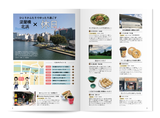 雑誌誌面課題制作のモックアップ